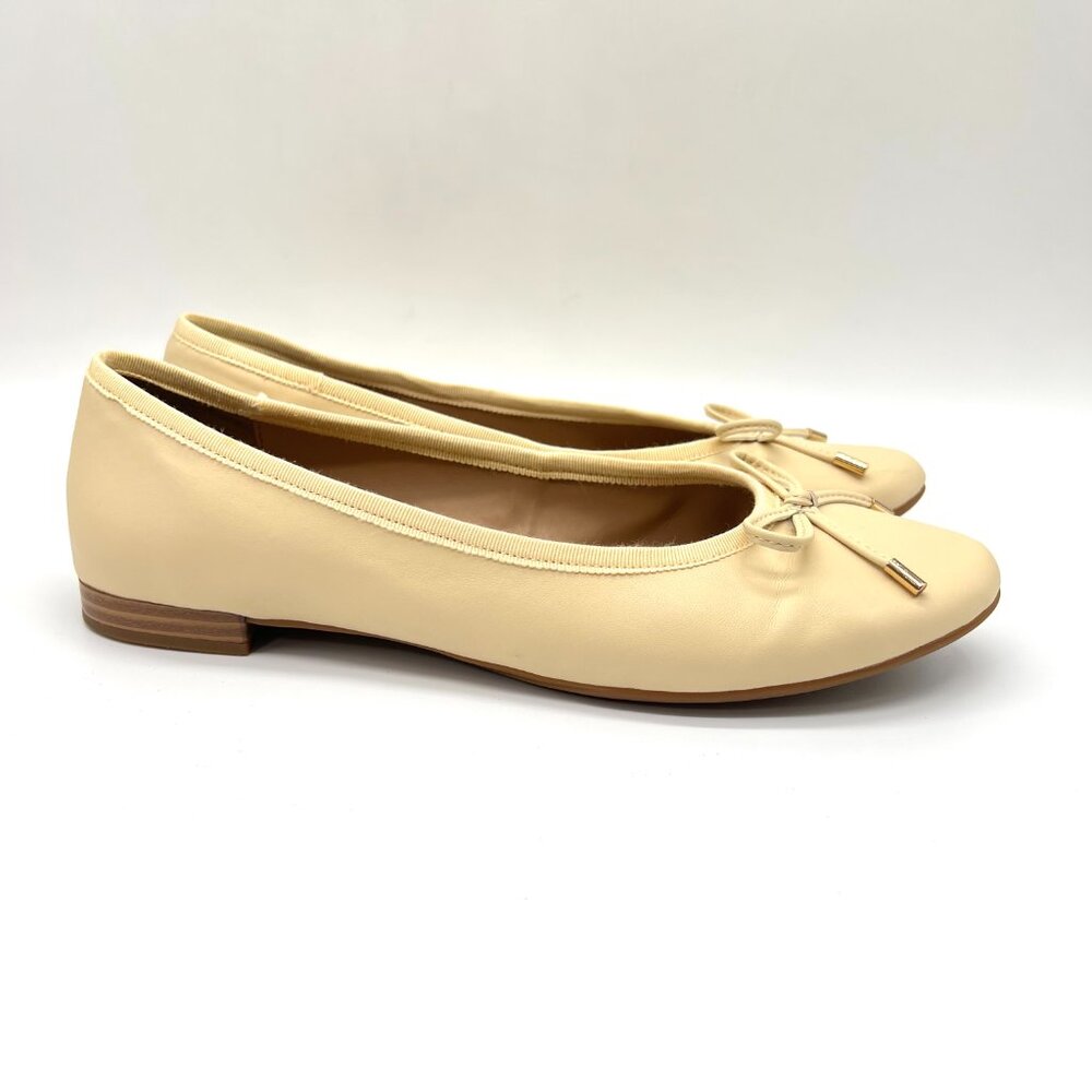 Aerosoles Womens Size 7 Crystal Nude Beige Neutral Slip On Ballet Flats‎ Shoes